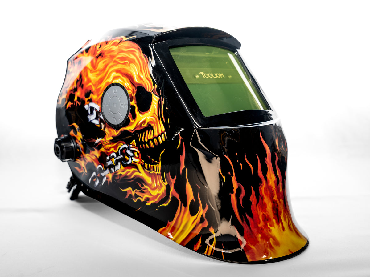 Flame Skull Welding Hood